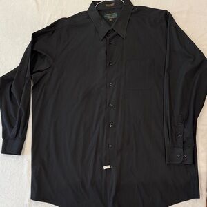 Alexander Julian Classic Black Dress Shirt 3XLT
